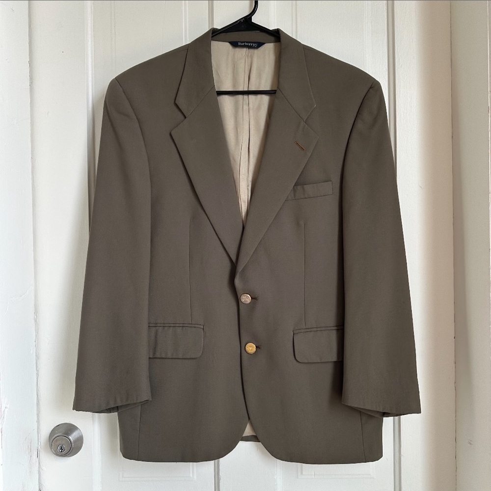 Vintage Burberrys of London sport jacket green made in USA